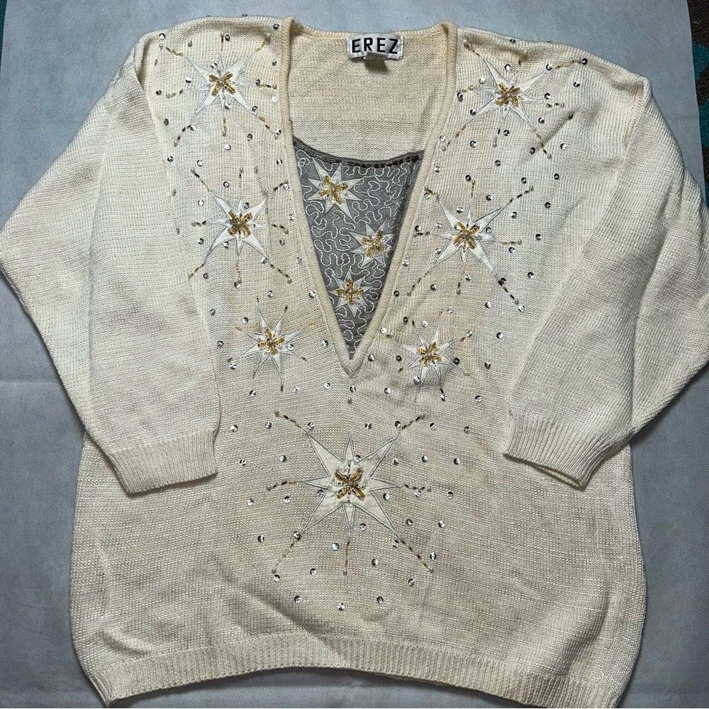 Erez vintage holiday sweater size L